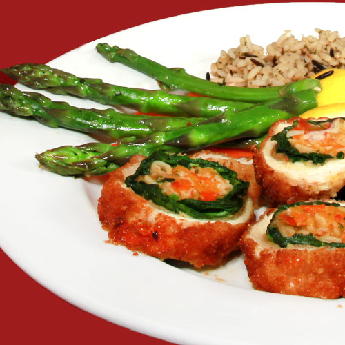 Northwood Inn Grilled Chicken Cordon Bleu and Crab Meat